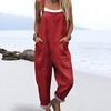VIONA Fashionable Jumpsuit, Buttoned Suspender Casual Jumpsuit, Digital 3D Printed Jumpsuit, Summer Lightweight Cotton Overalls