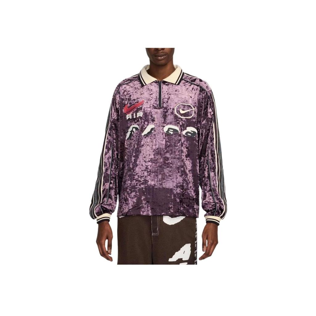 Nike X CPFM Collaboration SS25 Fashion Comfortable Versatile Polo Sweatshirt Unisex Sweatshirt Purple HJ5894-647