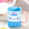 Pour Sanrio Tasses en Céramique 400ml Tasses à Jus Colorées de Bureau Design Décalcomanie Carré Dessin Animé Tasses à Eau Maison Petit Déjeuner Lait Tasses à Café