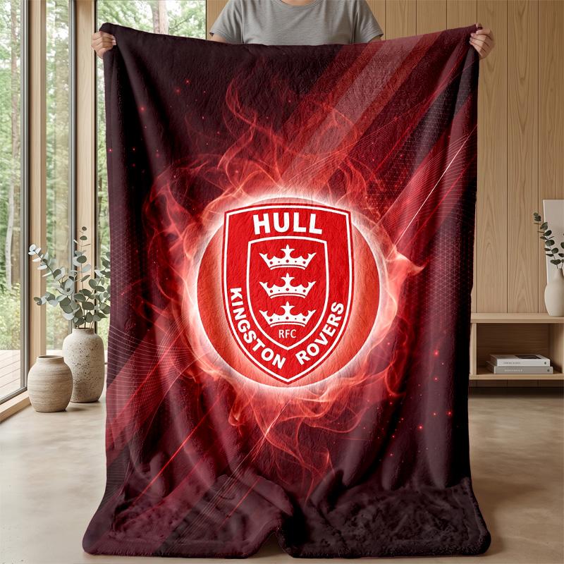 Coperta in Pile Flannel Hull KR Coperta Calda e Accogliente per Divano Letto Viaggio Uso in Tutte le Stagioni