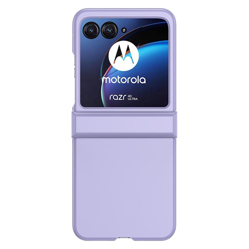 

Для Motorola Razr 40 Ultra 5G Жесткий ПК Чехол для телефона Противоударная Защита шарнира Чехол с покрытием Soft-touch Purple