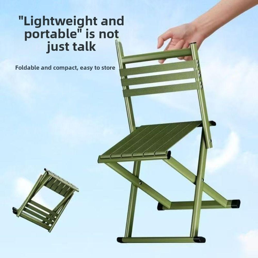 Strong Load-bearing Portable Folding Chairs Sturdy Fishing Stool Easy To Carry Patio Seat  Travel