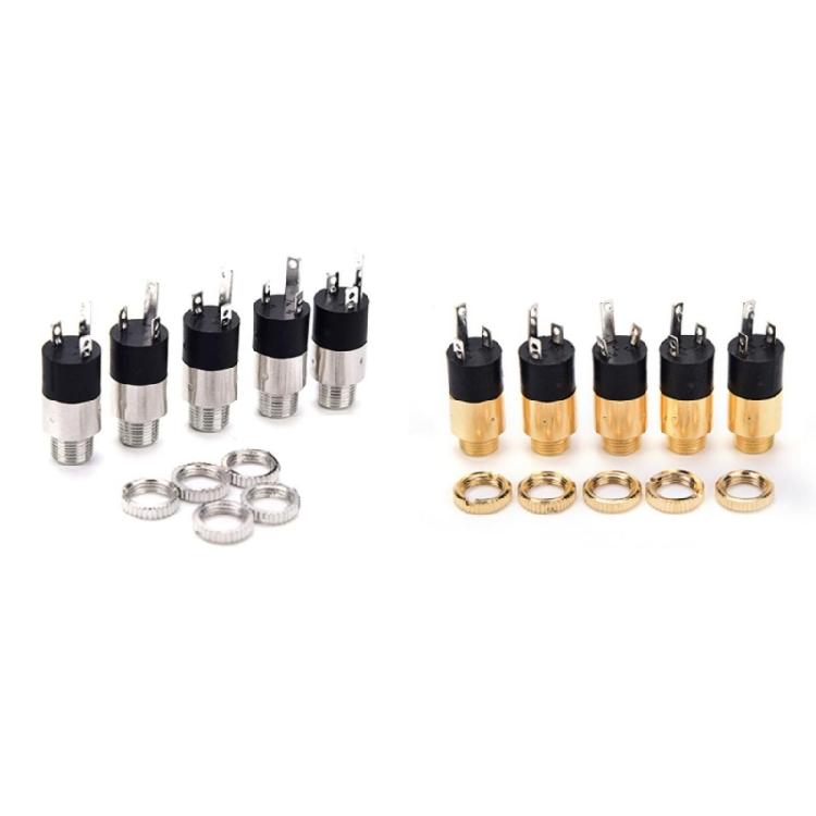 Heavy Duty 3.5Mm Headphone Socket 3.5Mm Stereo Female Socket Gold Plate Contacts for Clear Signal Transmission