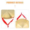 EXCEART Gong, 32cm Gold, Percussion Drum, Signal Drum, Copper Steel with Play Hammer, Mallet and Hanging Cord Set, Perfect for Openings,