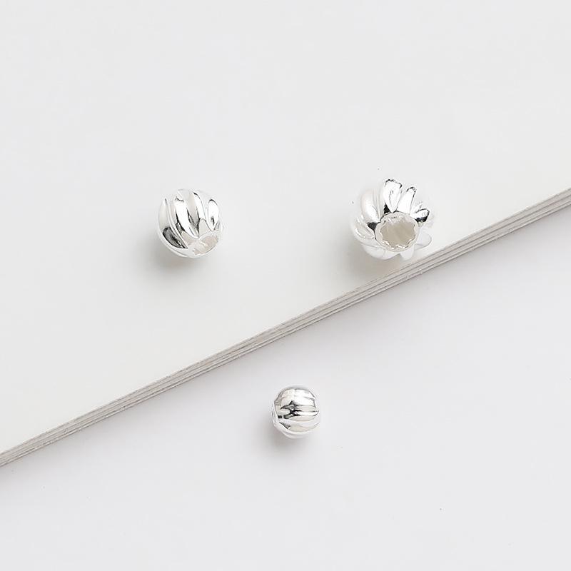 s925 Sterling Silver Twisted Spacer Beads for DIY Necklace, Bracelet & Jewelry Making