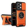 KEYSION Magnetic Phone Case for Infinix Note Edge 5G Slide Camera Protection Upright Kickstand 360° Ring Shockproof Back Cover