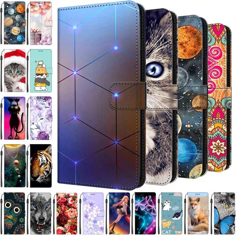 Flip Stand Leather Case For Oppo Reno13 F Lion Cat Wallet Book Funda For Reno13 F 4G 5G Cartoon Wallet Stand Phone Case Reno13 F