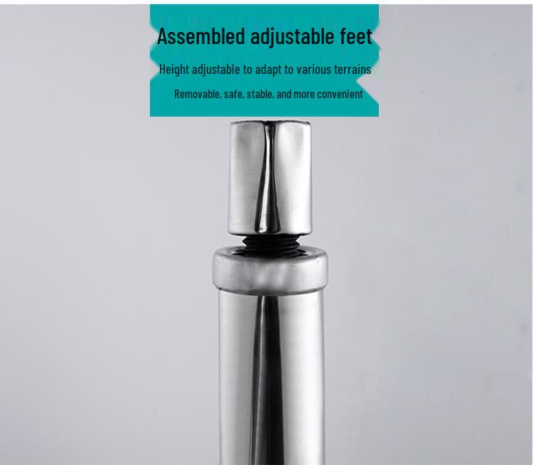 Commercial 304 Stainless Steel Floor-Standing Kitchen Sink with Platform Bracket, Single Bowl for Vegetable Washing and Dishwashing.