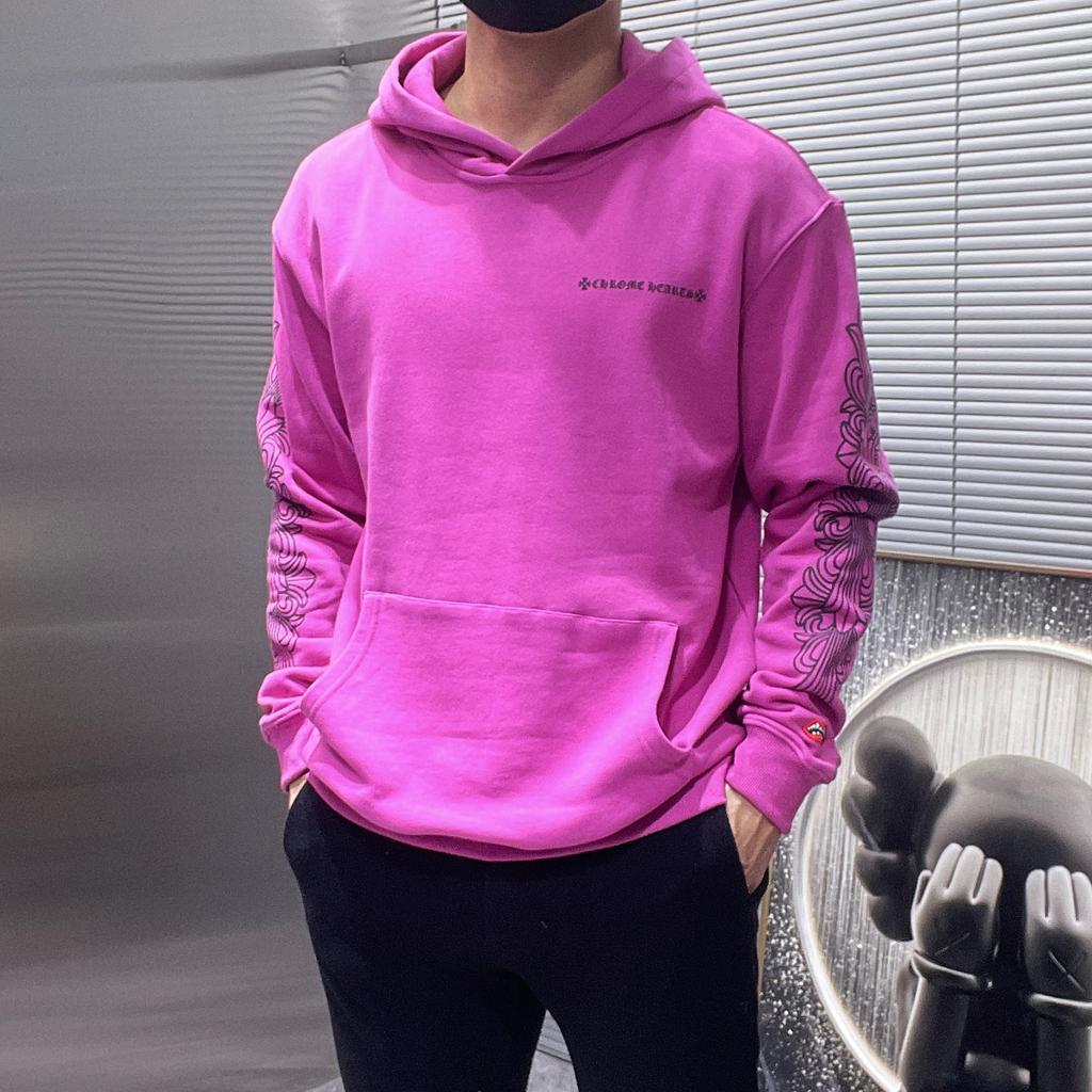 8395 CHROME HEARTS 2025 New Spring and Autumn Plus-size Thin Style Classic Style Logo Hooded Sweatshirt for Couples