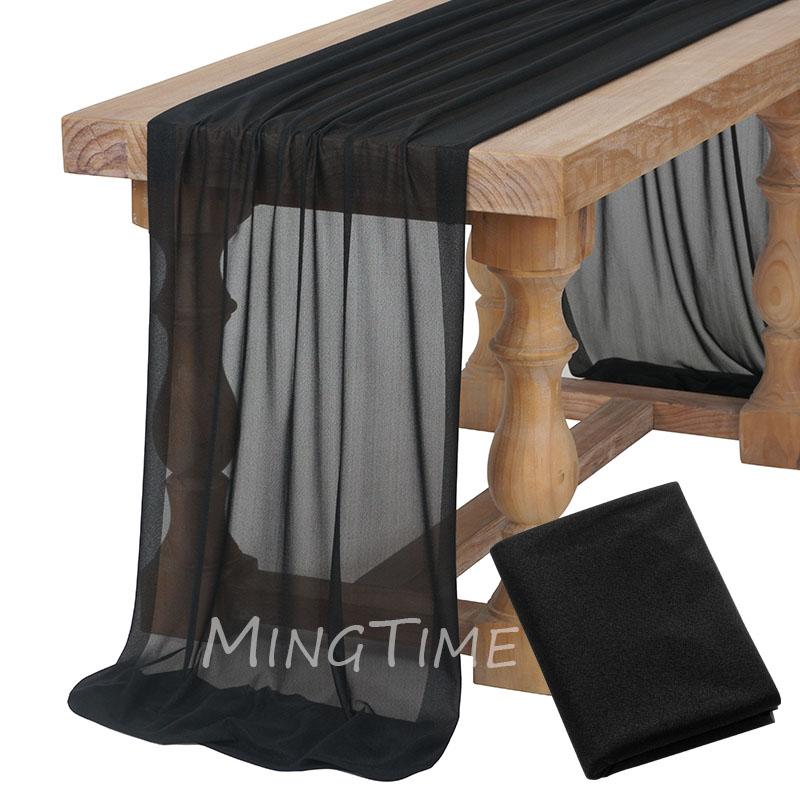 Caminho de Mesa Macio Rosa Blush Poeira Gaze Rústico Boho Natural Casamento Festa Chá de Bebê Jantar Ornamento Decoração