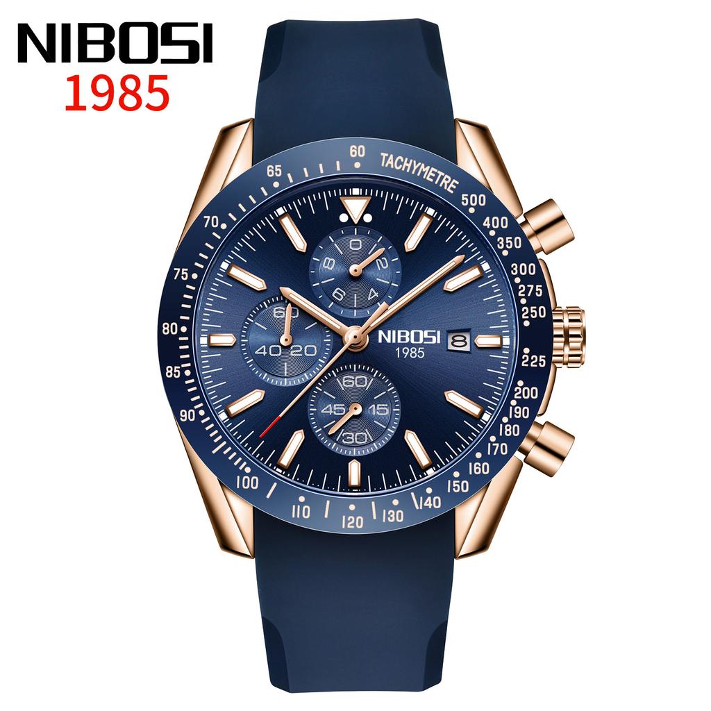 Men'S Large Dial Multi-Function Quartz Watch Luminous Waterproof Watch Men
