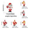 Personality Pretty Santa Claus Crystal Brooches 3D Gold Silver Colors Father Christmas Lapel Pins Xmas Gift