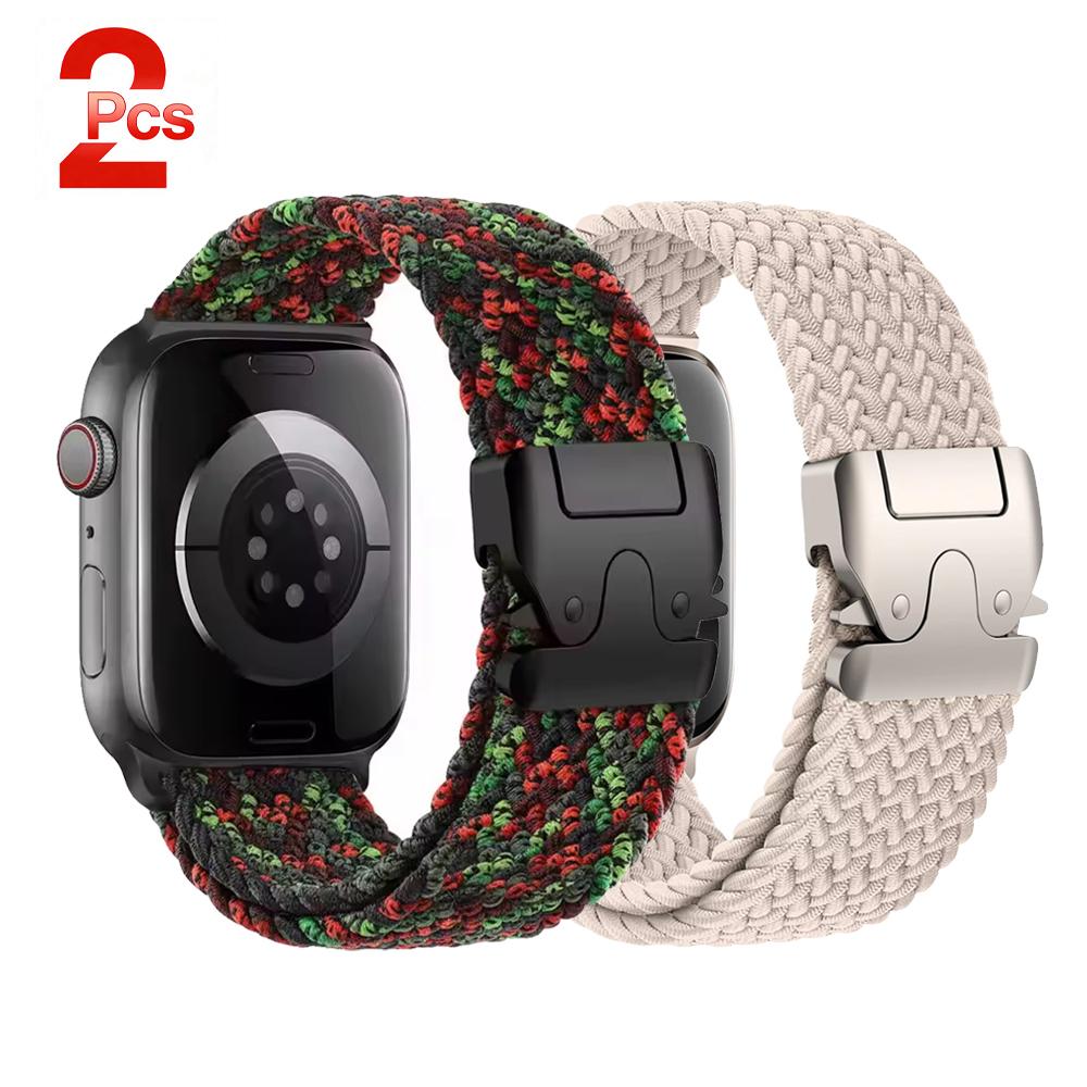 Parachute Straps for watch 11 10 Band 46mm 42mm 45mm Ultra 3 49mm 44mm 41 Braided bracelet correa iWatch Series 9 8 SE 6 7