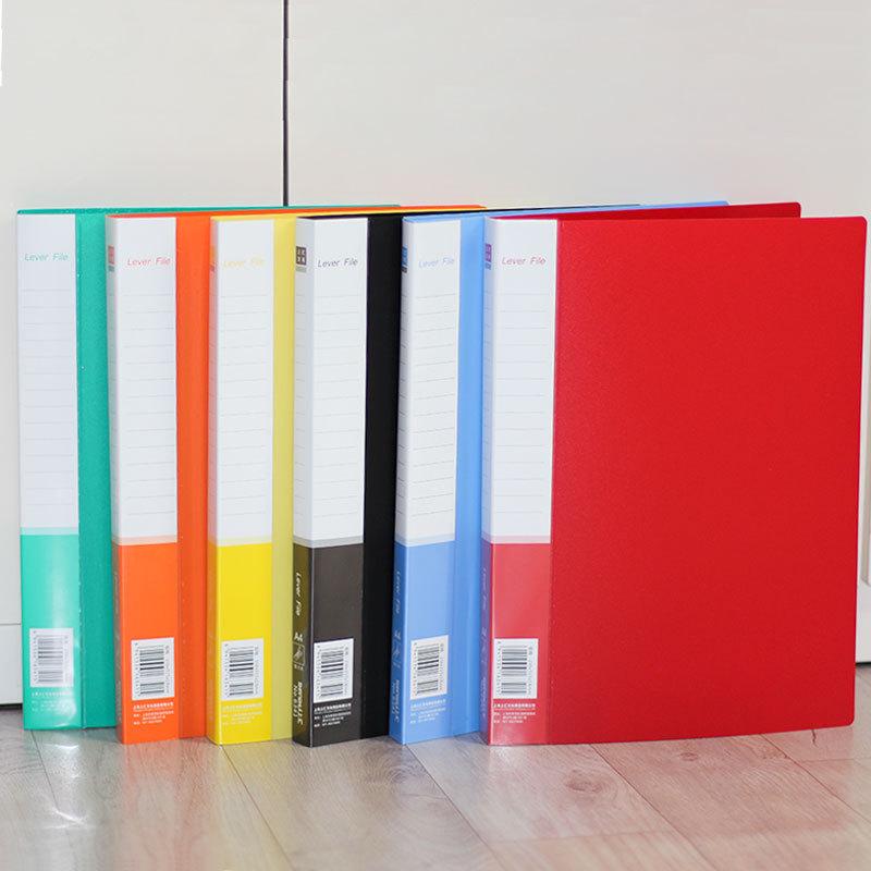 A4 Multi-color Thick Double Clip Document Holder for Office