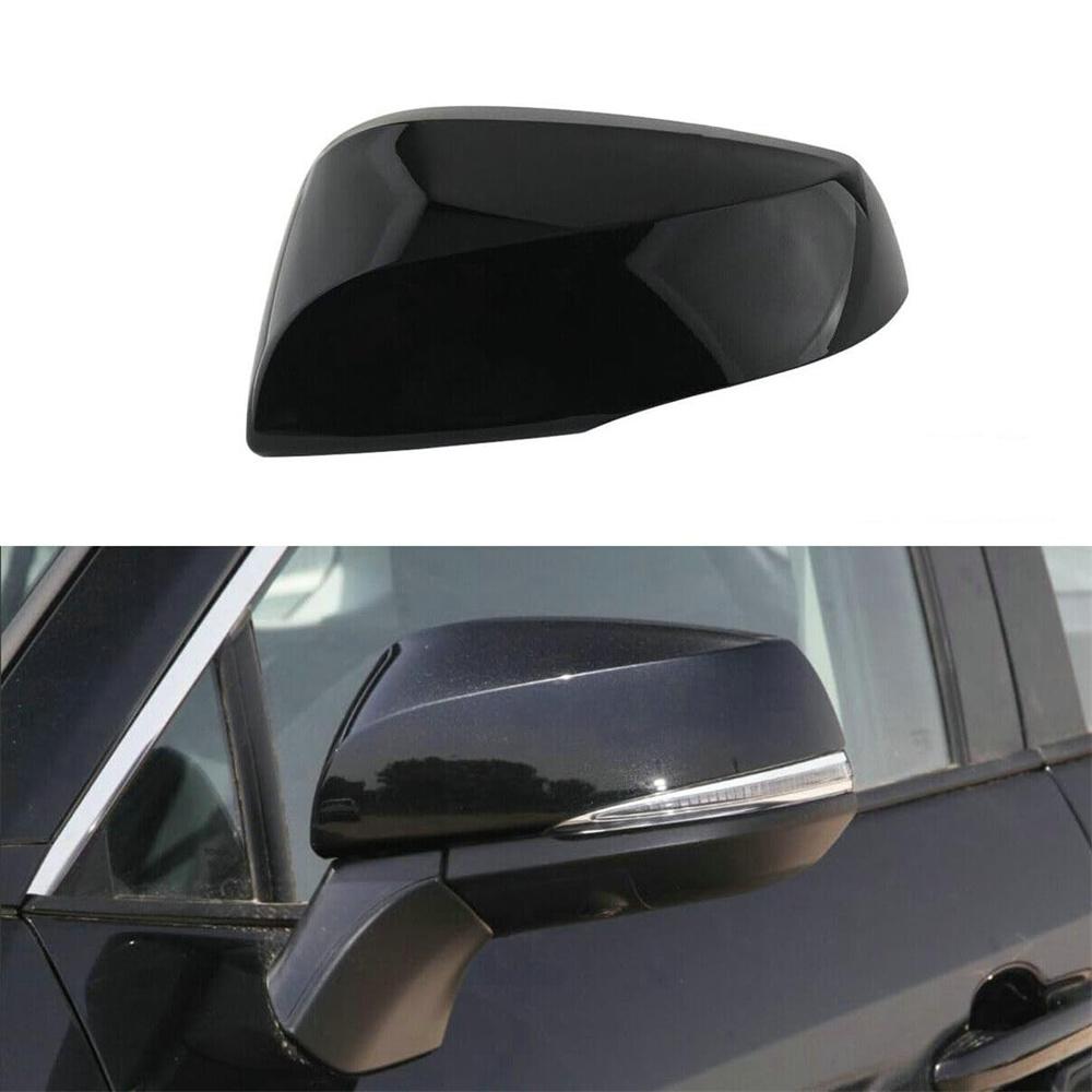 

Glossy Black Left Side Mirror Cover Cap For TOYOTA RAV4 2019-2023