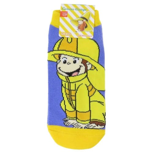 Small Planet Curious George Character Socks, Firefighter, Women's Sizes 23-25cm