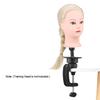 Mannequin Training Head Stand Wig Holder Stand Desk Table Clamp Plastic Metal Hair Accessory Tool