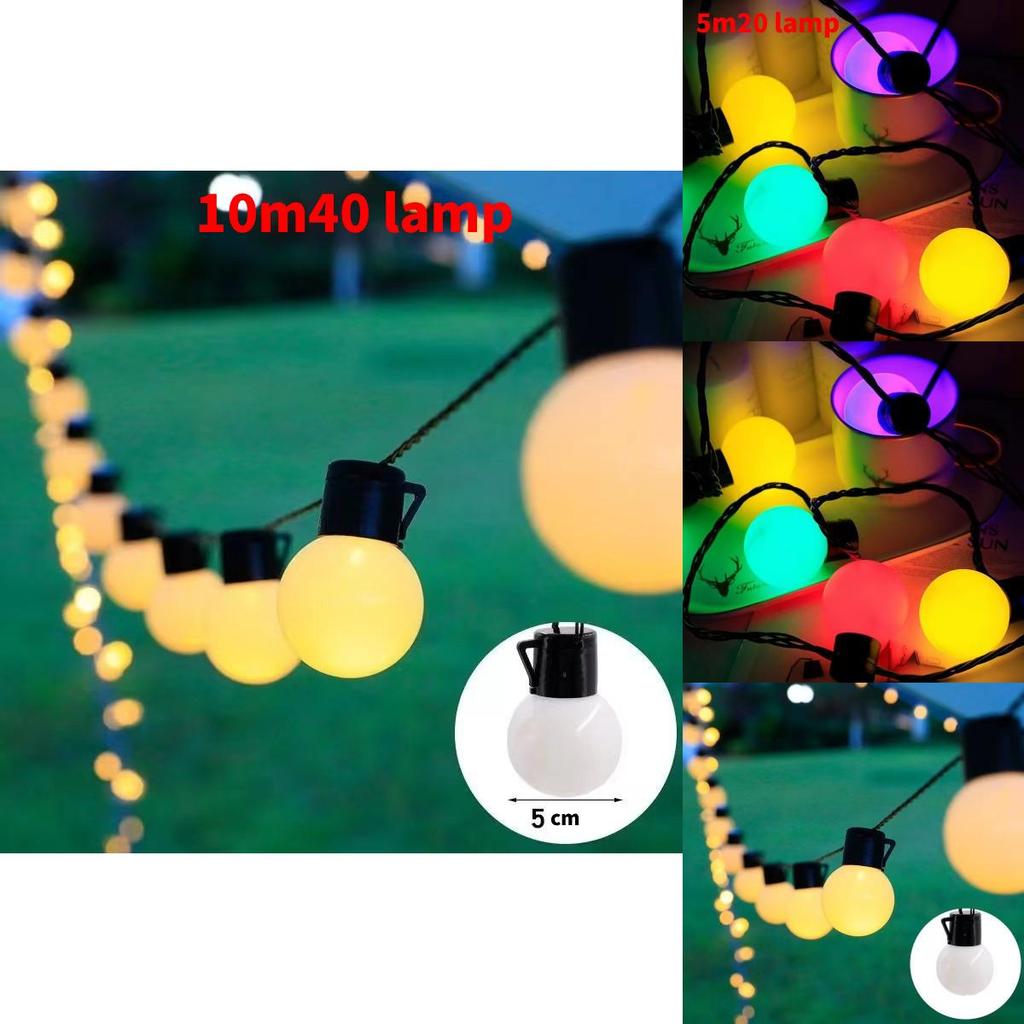 Solar Led String Lights 5m Waterproof Outdoor Decor For Camping And Parties