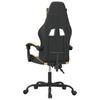 Gaming Chair In Black and Gold Synthetic Leather