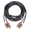 RCA Cable 2 RCA To 2 RCA Cable Male To Male Audio Cord for Home Theater DVD TV Amplifier CD Soundbox Speaker Tinned Copper Core