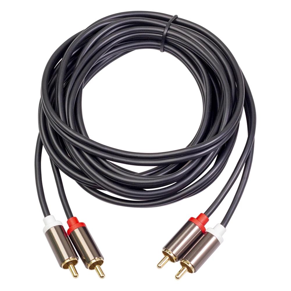 RCA Cable 2 RCA To 2 RCA Cable Male To Male Audio Cord for Home Theater DVD TV Amplifier CD Soundbox Speaker Tinned Copper Core