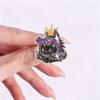 Xiaomi Cosplay Card Reasoning Game & Black Cat Enamel Pin Punk Demon Witch Cat Knight Shield Black Cat Brooch Lapel Bag Badges Jewelry
