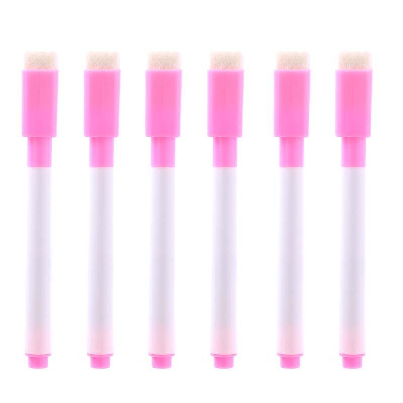 6pcs Non magnetic whiteboard penquick drying environmentally friendly small eraser pen writing stationery whiteboard accessories
