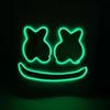 Fashion Luminous LED Mask DJ Costumes Accessories Glow Supplies Neon Light Marshmallow Mask For Music Festival Nightclub Dance