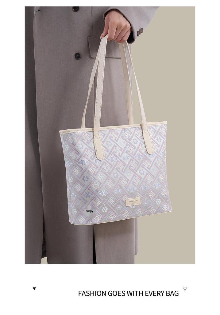 Guangxi Zhuang Brocade Heritage Women's Large Tote Crossbody Bag, 2026 New Collection