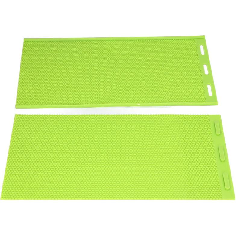 TOPINCN 2Pcs Beeswax Sheet Beewax Sheet Silicone Beeswax Flexible Beeswax Press Embosser Machine Honeycomb Sheets