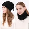 Soft Multifunction Snood Scarf Thick Knit Bonnet Turban Hat Vintage Beanies Cap Hat  Autumn Winter