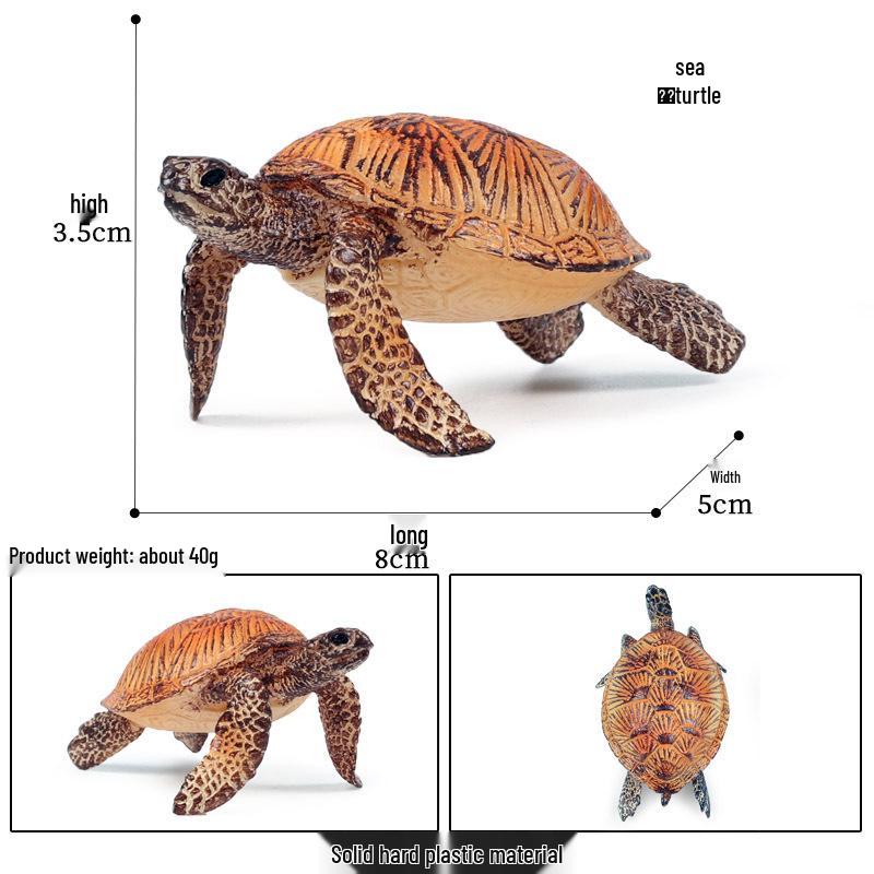 Children's Cognitive Marine Animal Models: Sea Turtle and Tortoise Toys
