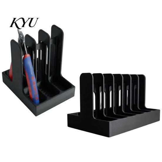 Vertical Pliers Storage 3D Printed Gridfinity Organizer, 3/6 Slot Plier Holder Rack, Needle Nose Rack Desktop Tool Tray for Pliers, Diagonal Cutters,