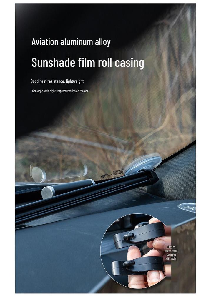 Car Sunshade Umbrella - Windshield Heat Insulation & UV Protection, Sun Shade Window Curtain for Car Interior