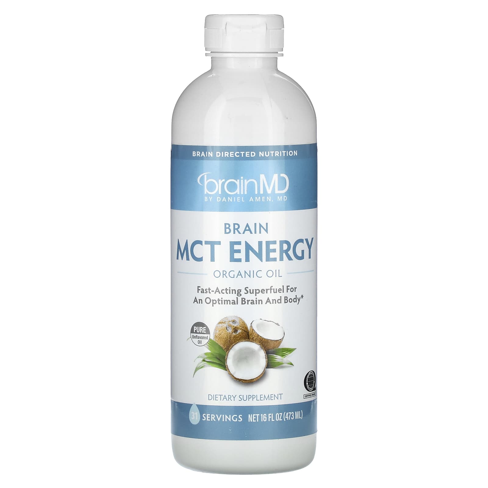 

Brain Mct Energy, Organic Oil, 473Ml(16Fl Oz)