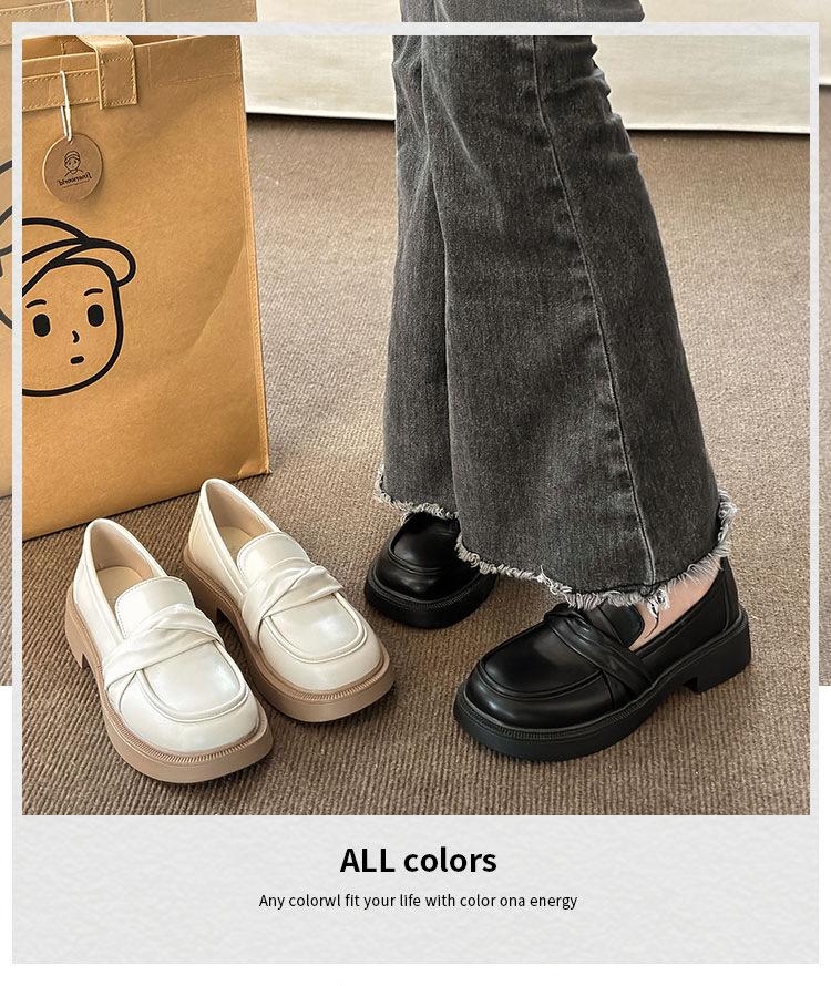 British Style Small Leather Shoes Women's Shoes Student Korean Version 2025 Spring and Autumn New Loafers Women's Spring Platform Single Shoes