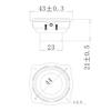 High Efficiency 4Ohm 3W Miniature Speaker 1.7Inch Double Magnetic Design 16Core Technology Enhances Low Frequency Out