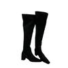 Thick heel retro knee boots women's shoes 2025 new autumn and winter stacking boots long knight boots
