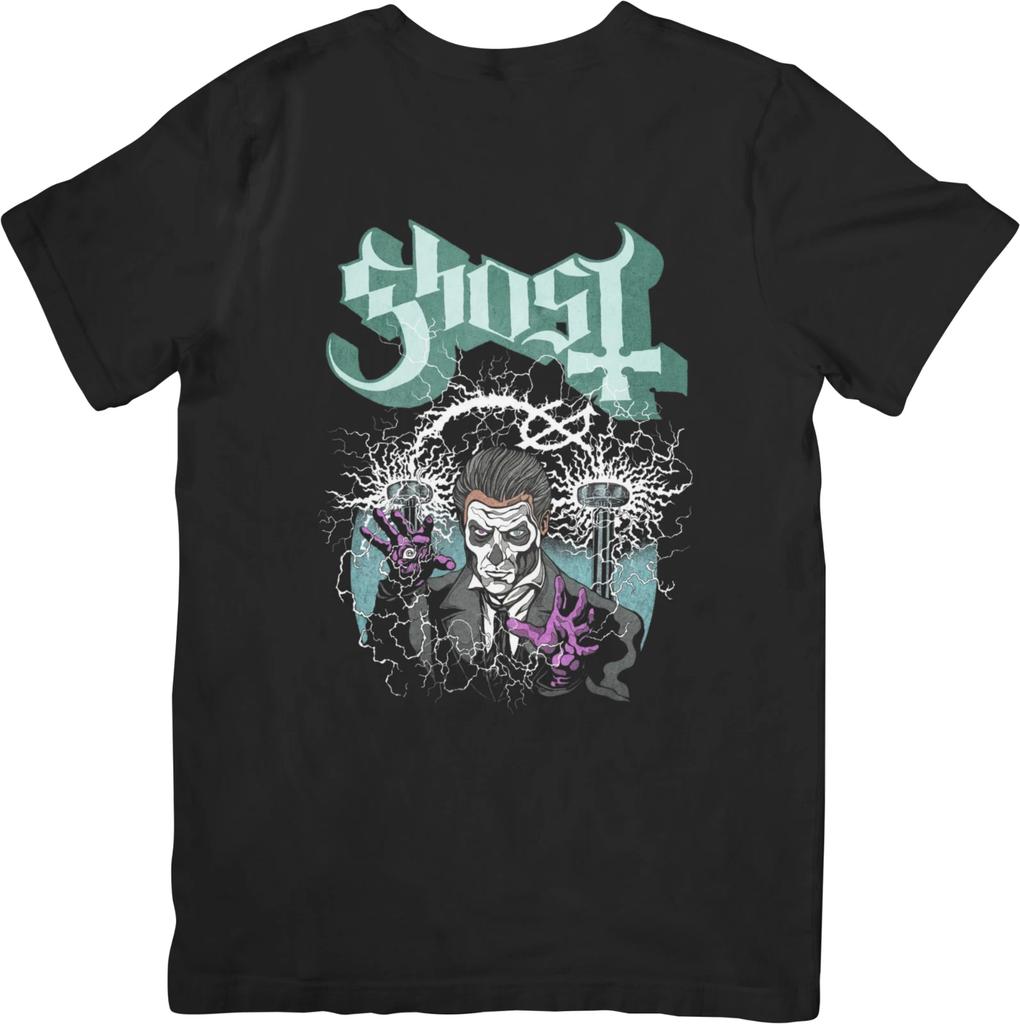Ghost 4 Heavy Metal Music Fit for Men & Women Quality Cotton T-Shirt Black