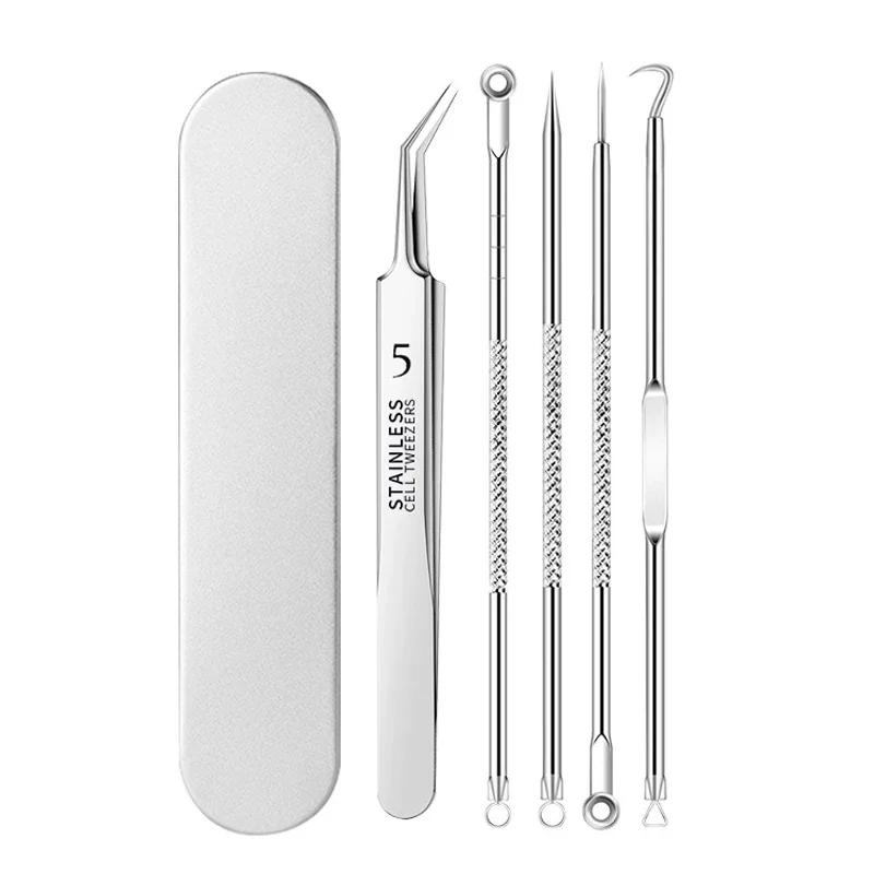 

Higt Quality Acne Blackhead Removal Kit Nose Face Pore Cleansing Acne Needle for Ingrown Hair Comedones Extractor Skin Care Tool