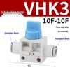 Pneumatic 3-Way Manual Valve with Exhaust & Quick Connect