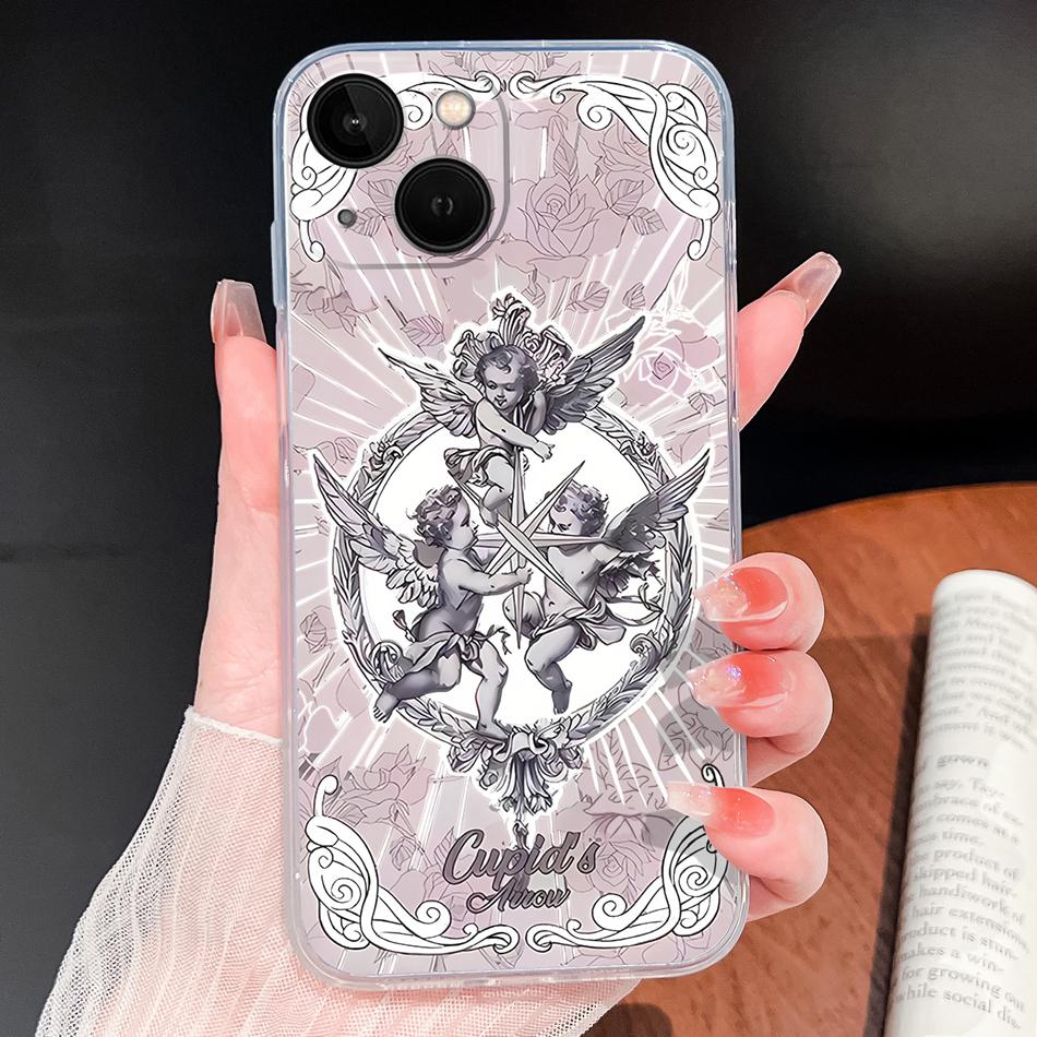 For iPhone 13 Pro Max 13 mini Phone Case Butterfly Patterns Soft Slim Transparent Silicone Cover For iPhone13 Lightweight Funda
