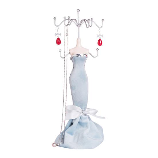 Mini Manequim Suporte de Joias Manequim Feminino Organizador de Joias com 8 Ganchos Suporte de Exibição de 2 Níveis para Colares Pulseiras Brincos Anéis