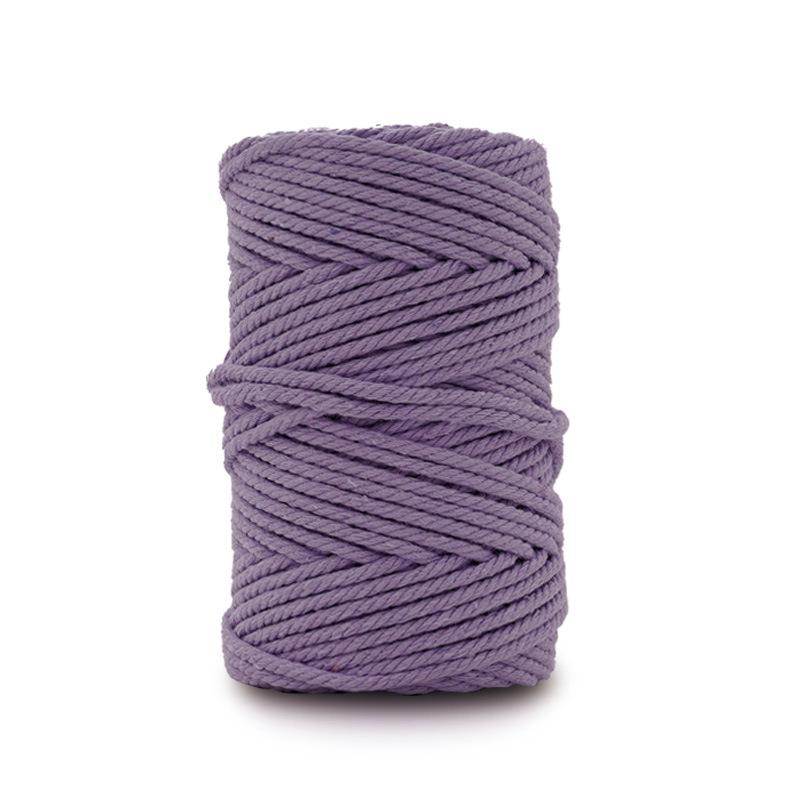 DIY 50 Yards Cotton Rope 3mm Colored Cotton Rope Handmade Cotton Thread Rope Woven Tapestry Rope Binding Rope, Gift Packaging Rope