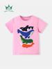 26-Jahres-Frühlings-/Sommer-Mädchen-T-Shirt mit Cartoon-Wal-Stickerei