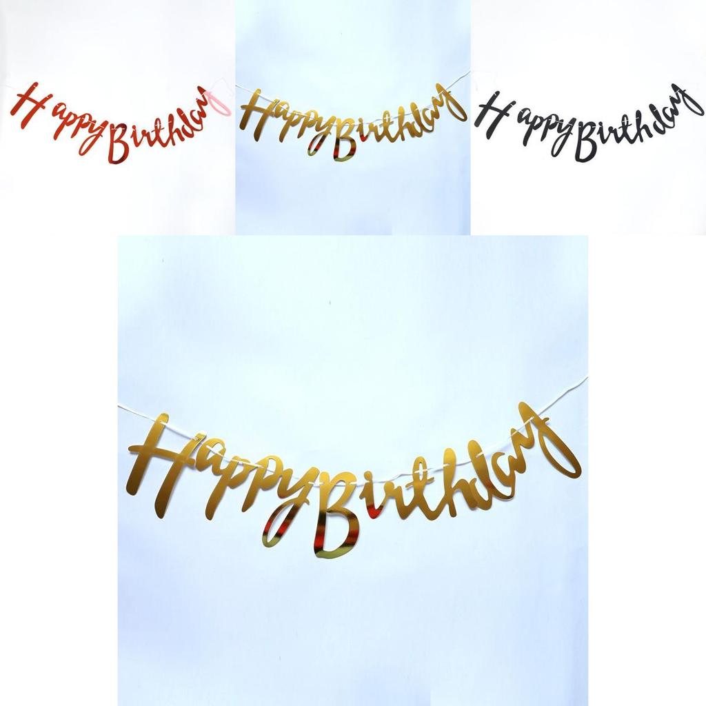 Eye-catching Happy Birthday Banner Perfect For Memorable Party Decorations