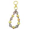 Net Red Beaded Bracelet Keychain: Cute DIY Candy Pendant & Anti-lost Phone Chain