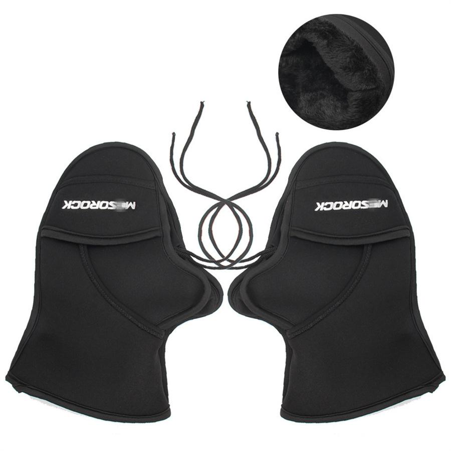 Motorcycle Handlebar Gloves Windproof  Warm Grip Hand Covers Warmer Protective Motorbike For Winter