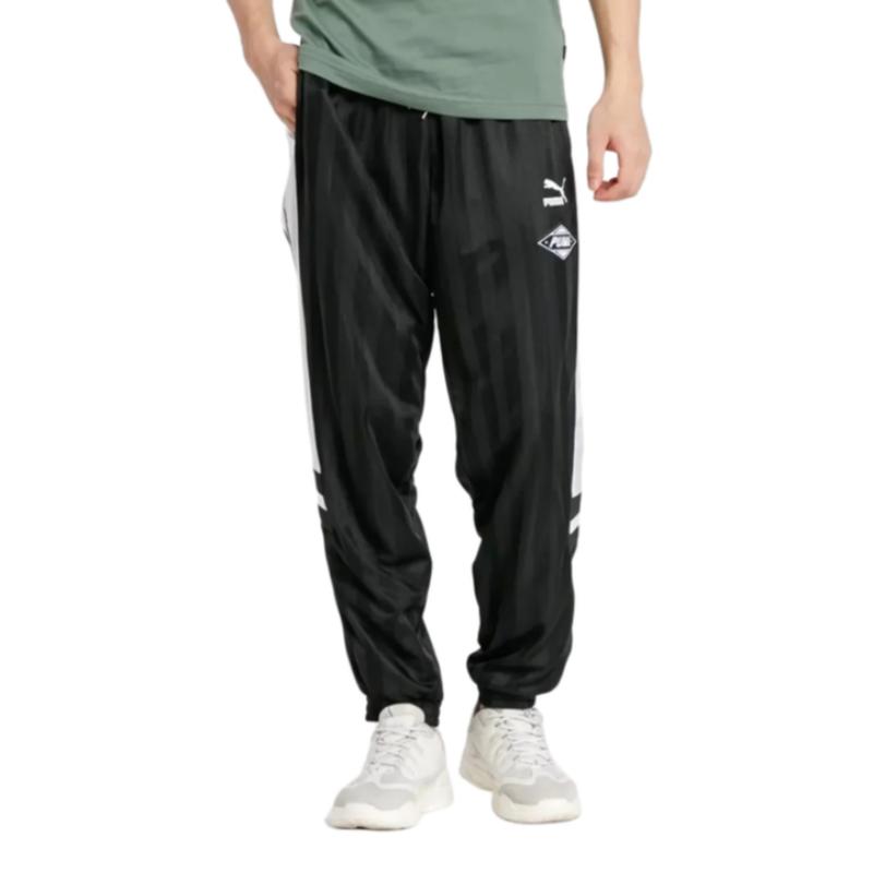 

Puma Lxtg Sporty Street Color Block Striped Cuffed Casual Pants Men bottoms 595760-01 S