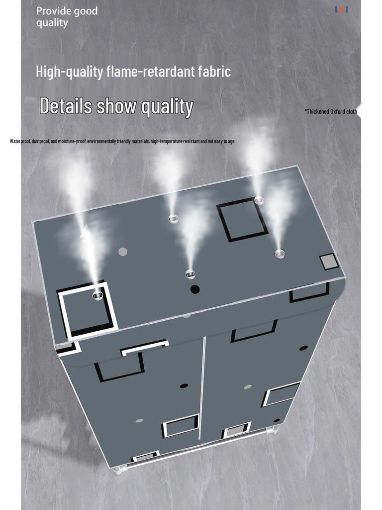 Compact Double-Layer Quick-Dry Clothes Dryer Wardrobe with Large Capacity for Rental Rooms